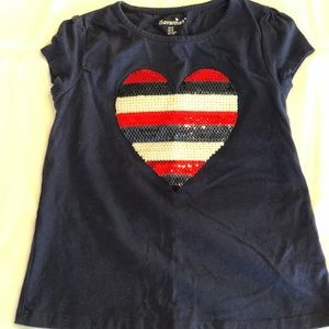 patriotic heart girl shirt